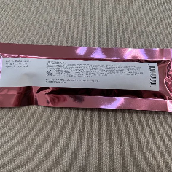RARE Discontinued Brand New in Package Pat McGrath Lust 004 Venom 1 Lipstick 3x - Picture 2 of 2